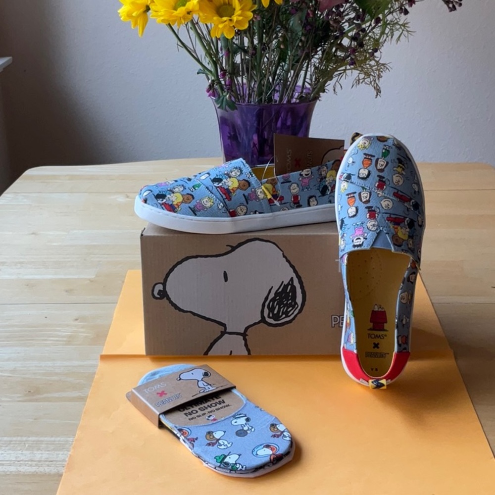 🐾 TOMS X PEANUTS ALPARGATA SHOE BUNDLE 🐾 NWT 🐾 - Picture 12 of 15